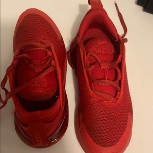 Like new Nike airmax 270 RED preschool 12